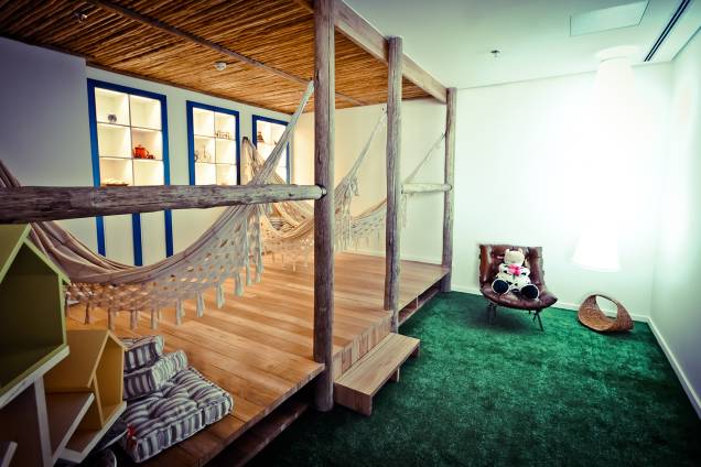 Sala com rede no escritório do Google, em São Paulo Sala com rede no escritório do Google, em São Paulo