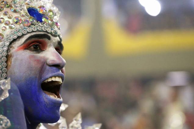 Componente da escola de samba Unidos de Vila Isabel, durante desfile na Marquês de Sapucaí - 04/03/2019 Componente da escola de samba Unidos de Vila Isabel, durante desfile na Marquês de Sapucaí - 04/03/2019