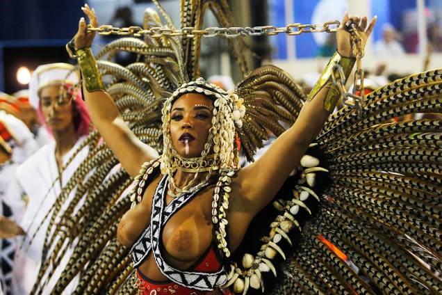 Evelyn Bastos, rainha de bateria da escola de samba Estação Primeira de Mangueira - 05/03/2019 Evelyn Bastos, rainha de bateria da escola de samba Estação Primeira de Mangueira - 05/03/2019