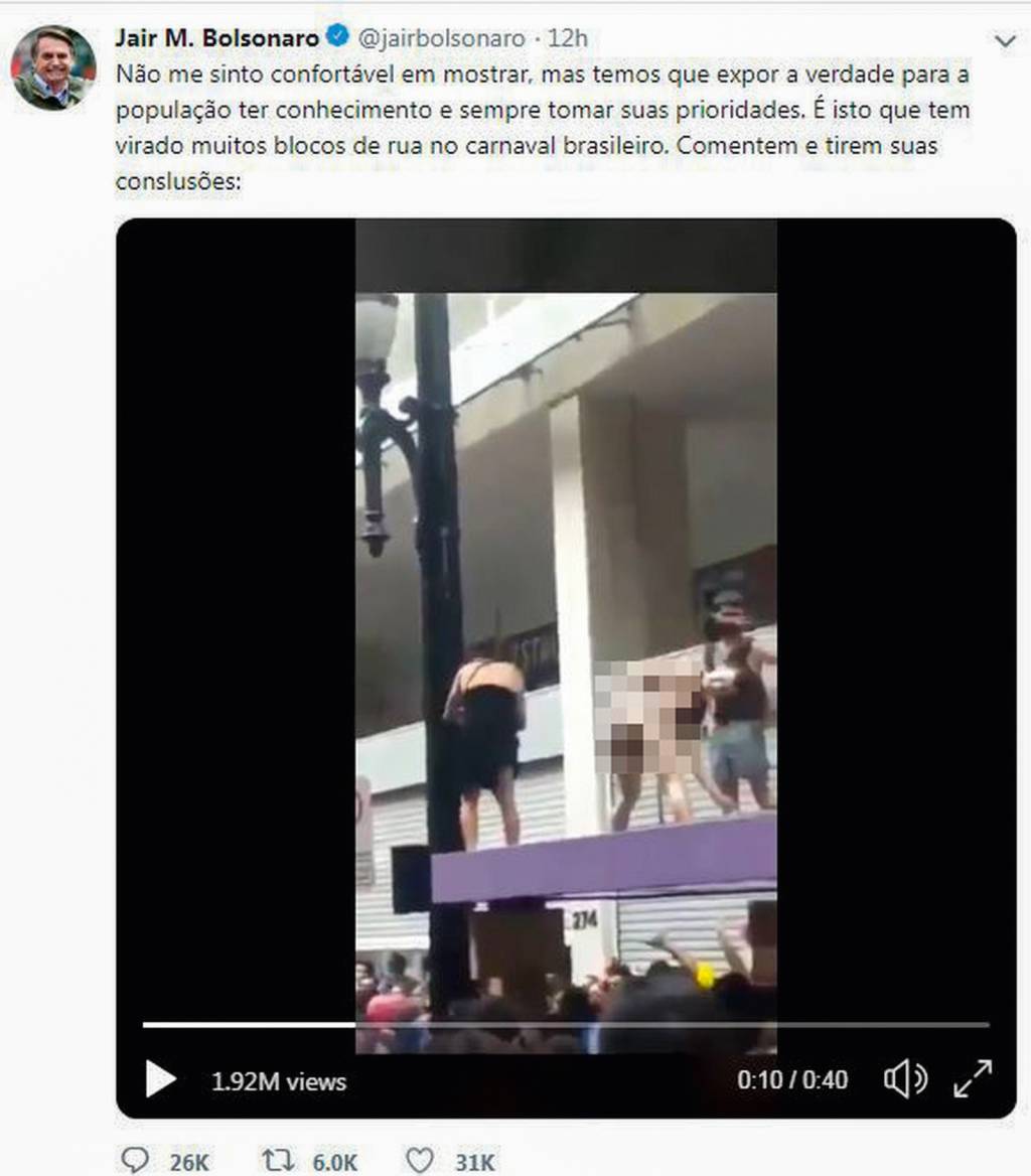 Tweet Jair Bolsonaro Tweet Jair Bolsonaro