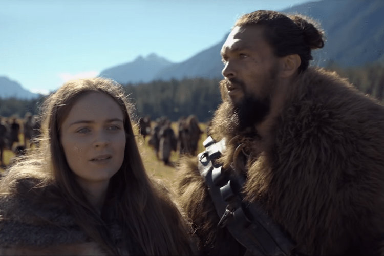 Cena da série ‘See’, da Apple TV+, com o ator Jason Momoa Cena da série 'See', da Apple TV+, com o ator Jason Momoa