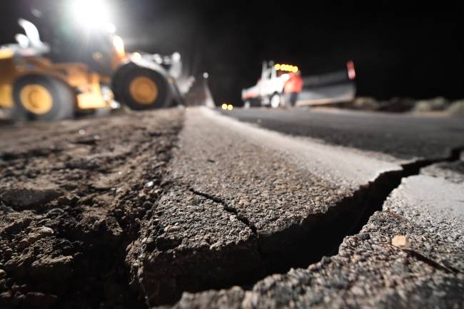 Terremoto na Califórnia Terremoto na Califórnia