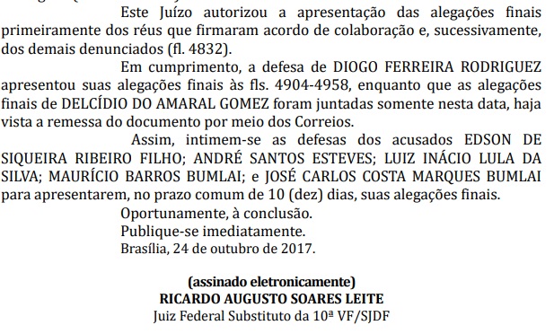 decisão Ricardo Leite decisão Ricardo Leite