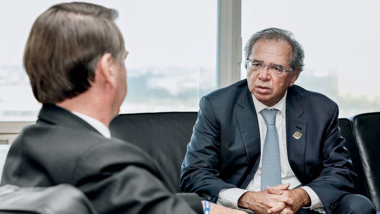 Paulo Guedes e Bolsonaro