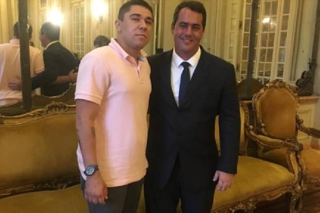 Djaca e o vereador Marcello Siciliano Djaca e o vereador Marcello Siciliano