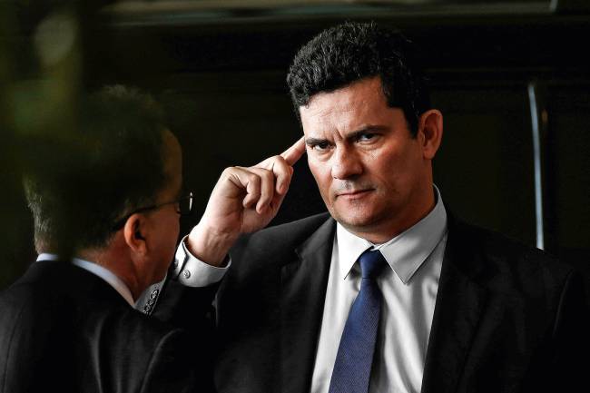 SERGIO-MORO-2018 O ministro da Justiça, Sergio Moro, elogicou decisão do presidente do STF, Dias Toffoli, de suspender o juiz de garantias por seis meses
