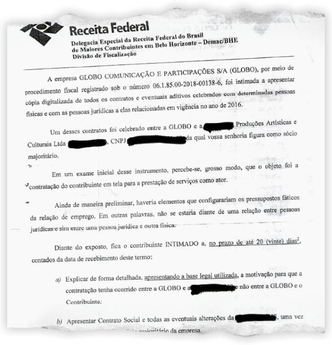 Documento da Receita Federal