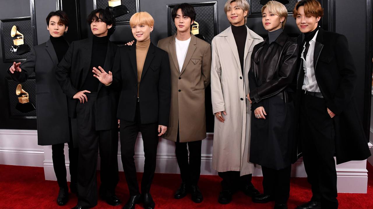 O grupo BTS no Grammy 2020