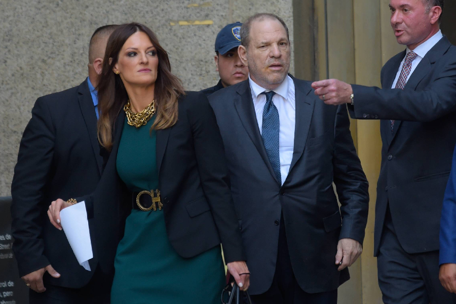 A advogada Donna Rotunno e o produtor Harvey Weinstein