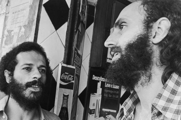 João Bosco e Aldir Blanc, em 1976 João Bosco e Aldir Blanc, em 1976
