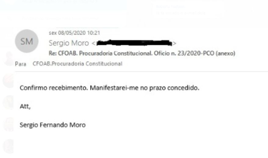resposta de Moro resposta de Moro