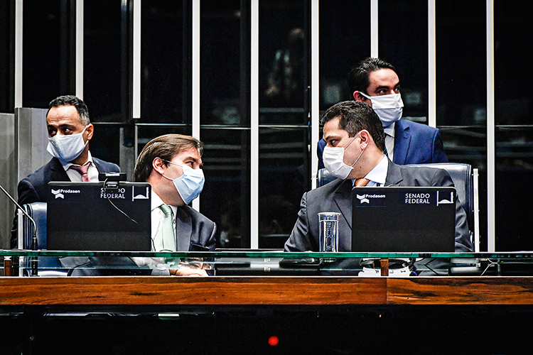 Rodrigo Maia e Davi Alcolumbre