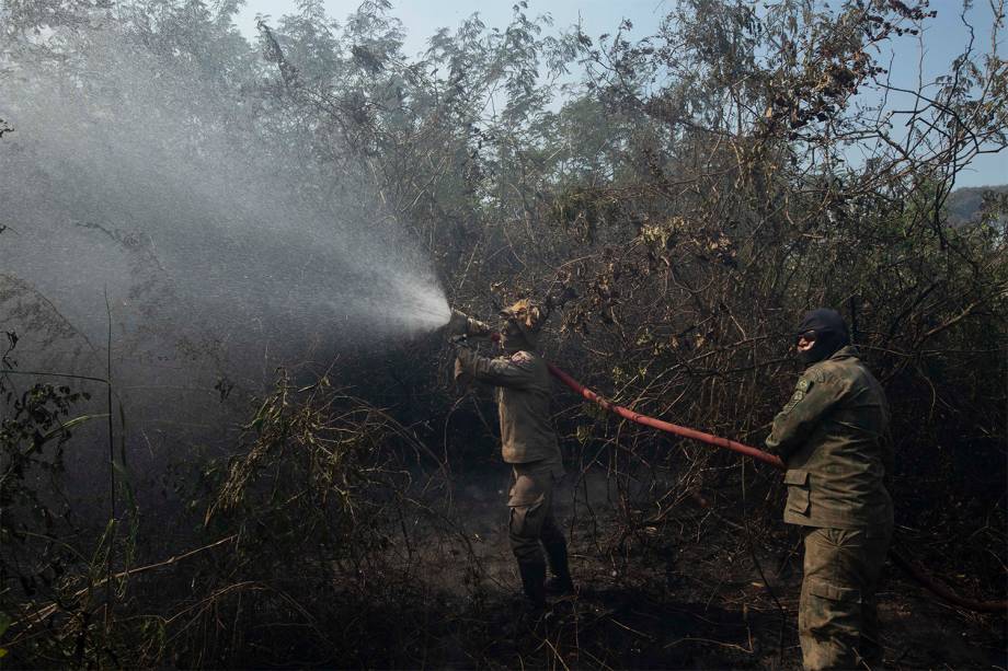 Mais de 2 milhões de litros já foram utilizados para conter o fogo