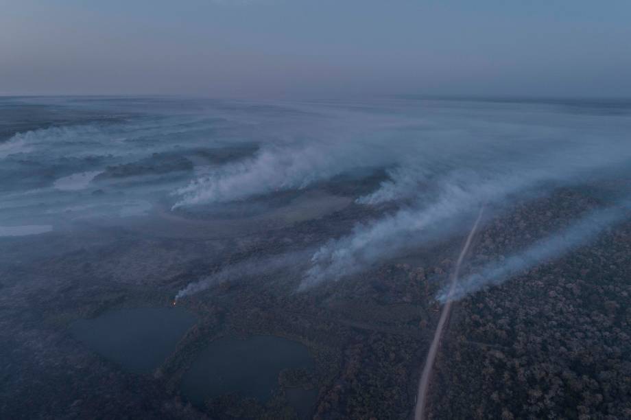 Vista aérea das queimadas que atingem o Mato Grosso Vista aérea das queimadas que atingem o Mato Grosso