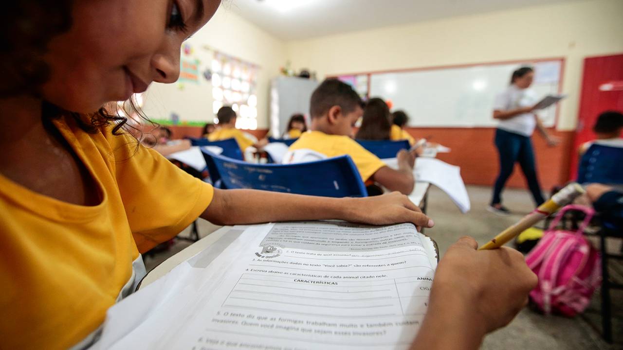 Sala de aula no Ceará