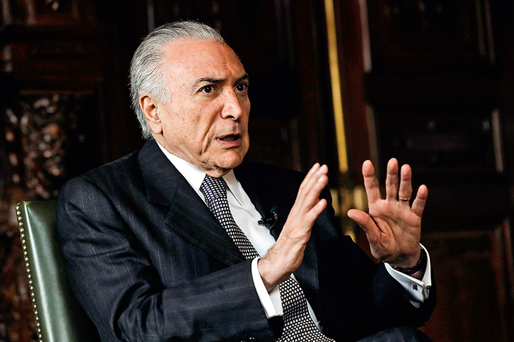 Temer: “No hay la menor posibilidad de perder la democracia en Brasil” O ex-presidente Michel Temer (MDB)