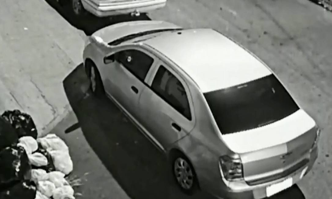 Chevrolet Cobalt clonado que ficou à espera da vereadora na Lapa, no Centro do Rio