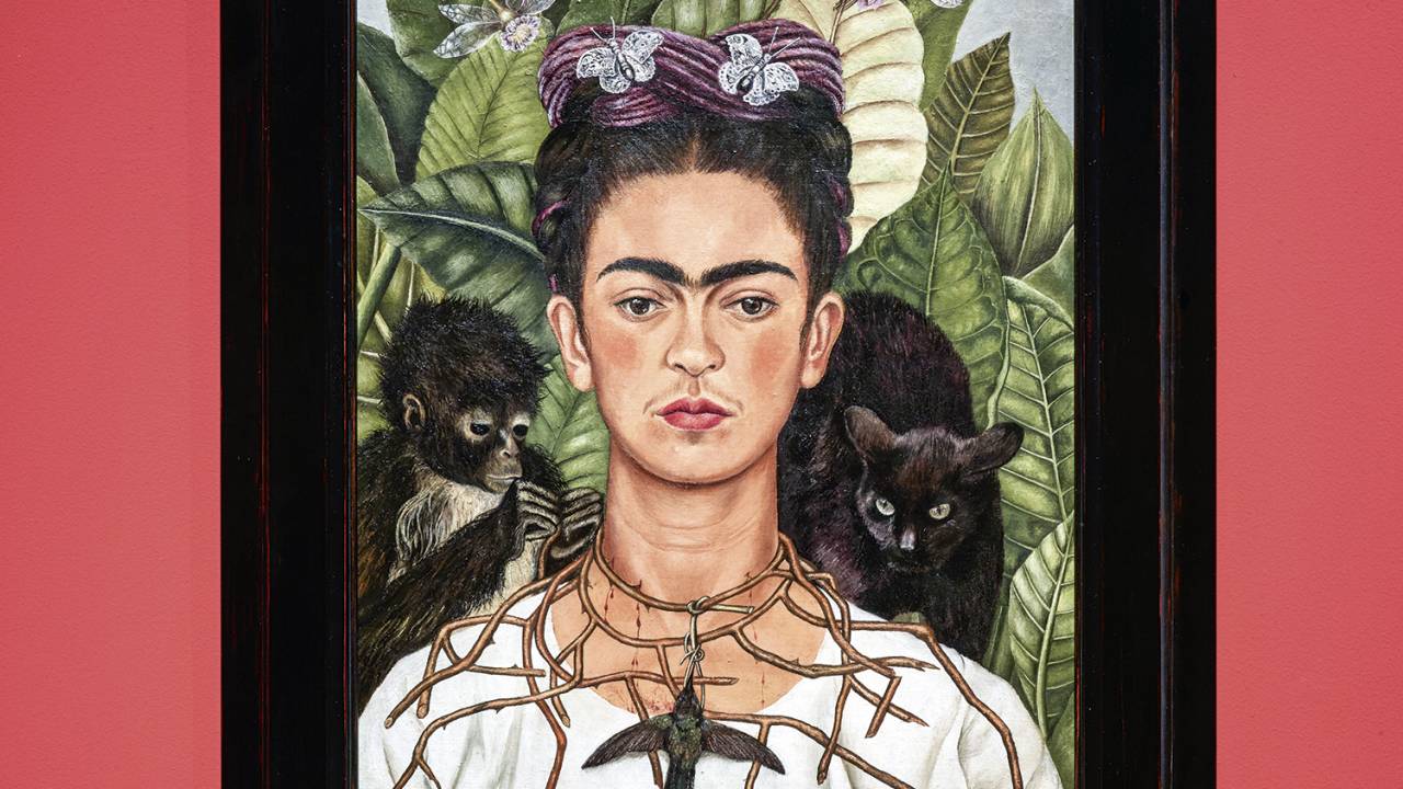 ETERNIZADA - O quadro Autorretrato com Colar de Espinhos e Beija-flor (1940): dores e paixões representadas lado a lado -