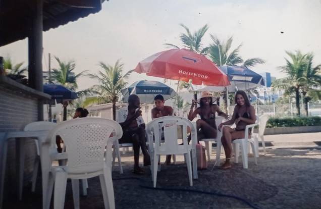 No quiosque da filha Tereza Borba, no bairro Ocian, em Praia Grande - No quiosque da filha Tereza Borba, no bairro Ocian, em Praia Grande -