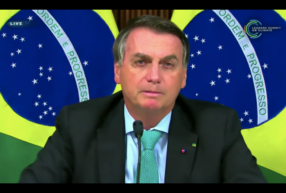 Presidente Jair Bolsonaro discursa durante Cúpula do Clima. 22/04/2021