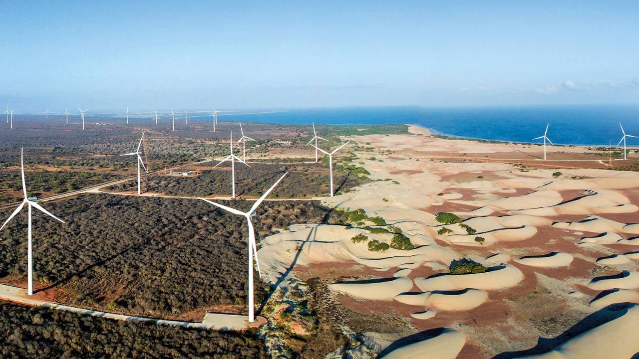 ENERGIA LIMPA - Parque eólico no Rio Grande do Norte: iniciativa privada que o governo atual não estimula -