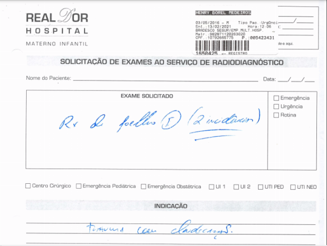 Henry Borel, Monique Medeiros, hospital 13 de fevereiro, Dr. Jairinho Documento do hospital aponta que Henry estava mancando