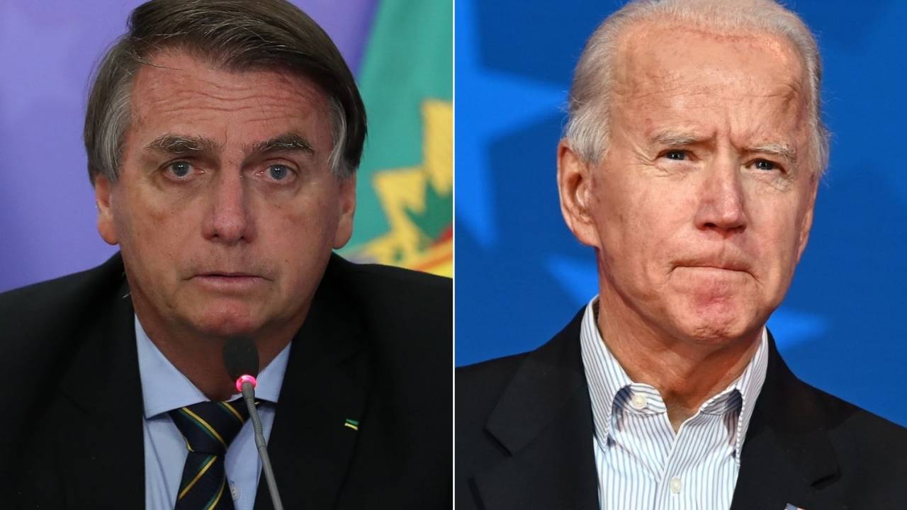 Jair Bolsonaro e Joe Biden