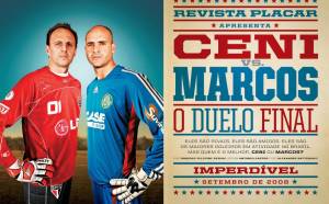 O duelo final entre Ceni e Marcos em 2008 O duelo final entre Ceni e Marcos em 2008