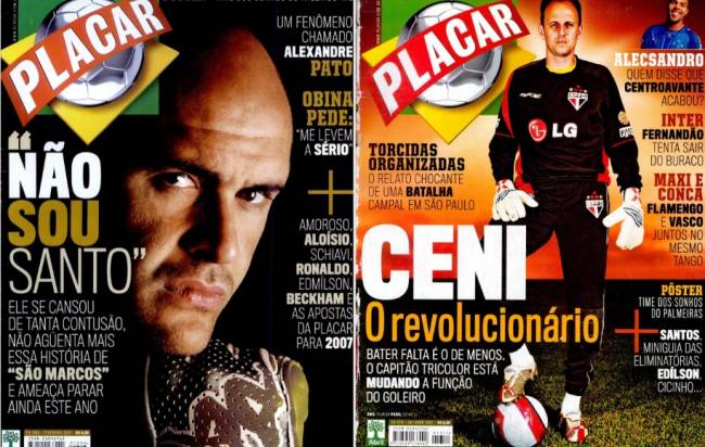 Marcos em Rogério, em capas de PLACAR em 2007