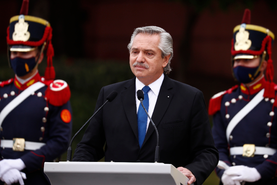 Presidente da Aegentina, Alberto Fernández - 09/06/2021 -