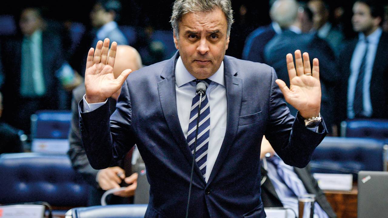 RISCO DORIA: Ex-presidente nacional do PSDB, Aécio Neves diz que vitória do governador de São Paulo, João Doria, nas prévias de novembro, poderia tornar a legenda "nanica"