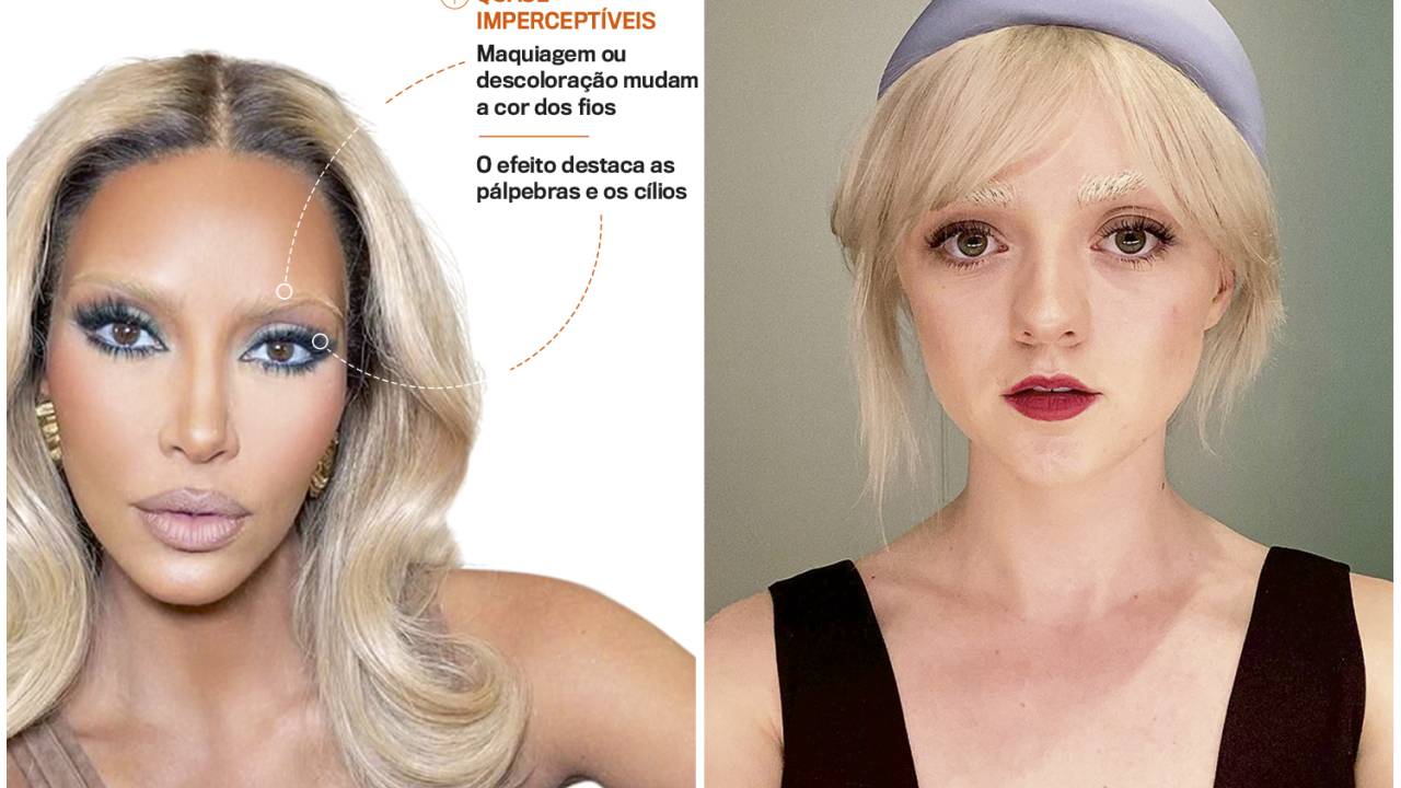 ADEPTAS - Kim Kardashian (à esq.) e Maisie Williams inspiraram o novo visual: nas redes sociais, e onde mais? -