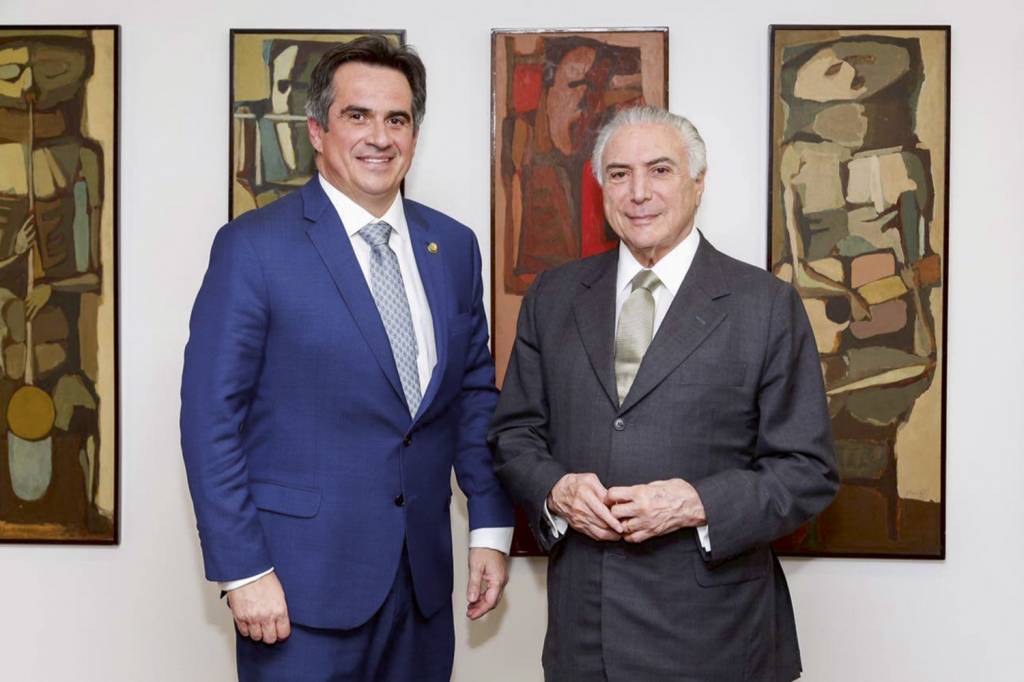 Ciro Nogueira e Michel Temer COMPOSIÇÃO - Com Michel Temer: cargos e ministérios no governo emedebista -