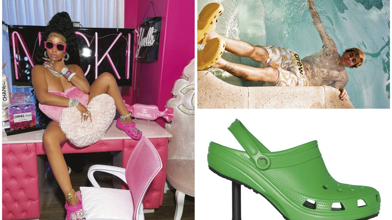 VITRINE - Famosos e alta-costura: Nicki Minaj e Justin Bieber aderiram à moda. As versões com salto, da Balenciaga, estão na coleção primavera-verão -