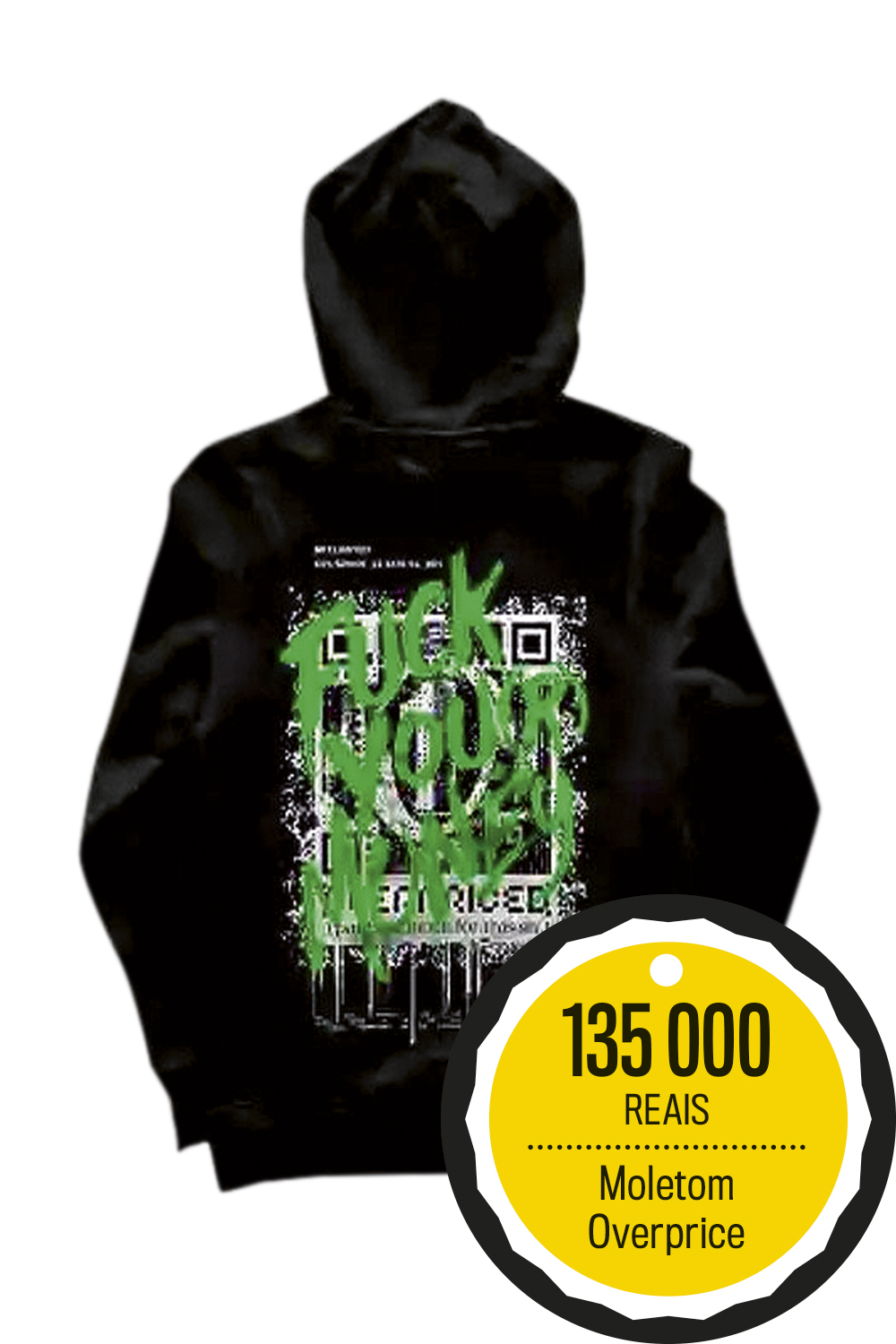 MOLETOM-OVERPRICED-1.jpg VALORIZAÇÃO - Obra de arte: preço nas alturas em leilão com selo digital -