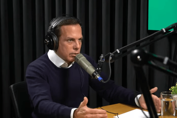 Governador de São Paulo João Doria (PSDB) em entrevista ao Derrete Cast, do MBL - 12.07.2021