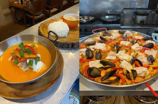 paellaemoqueca Moqueca e paella estão no cardápio das bases brasileiras do COB