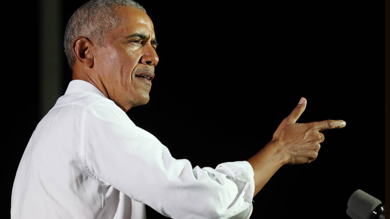 Ex-presidente americano Barack Obama durante evento em Miami, Flórida. 02/11/2020