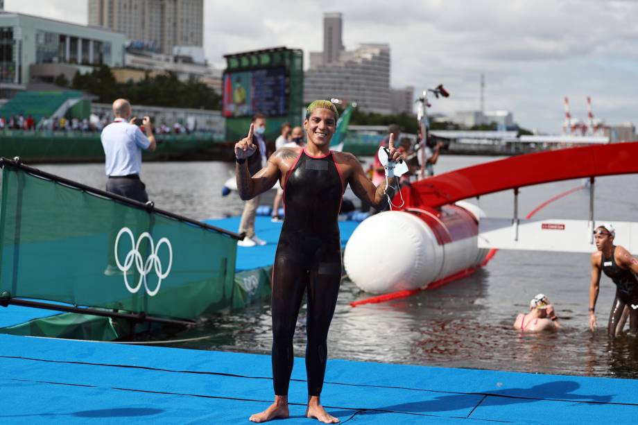 A atleta brasileira Ana Marcela Cunha -