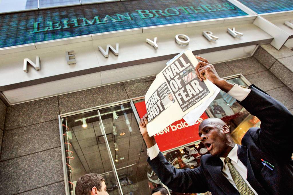 Lehman Brothers Bankruptcy TRISTE LEMBRANÇA - A quebra do Lehman Brothers, em 2008: a situação atual será tratada de forma diferente -