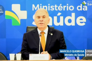 O Ministro da Saúde Marcelo Queiroga durante audiência na Comissão Temporária da Covid-19, no Senado - 08.09.2021