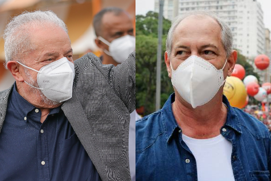 O ex-presidente Lula (PT) e o ex-governador Ciro Gomes (PDT)