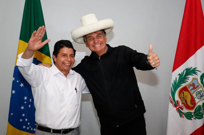 Pedro Castillo e Bolsonaro by Alan Santos PR .