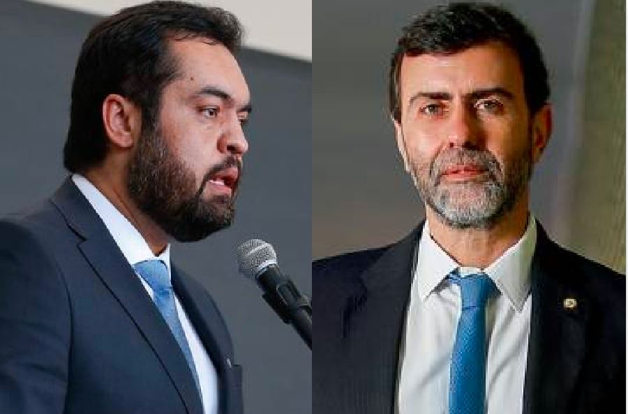 O governador do Rio, Cláudio Castro (PL), e o deputado federal Marcelo Freixo (PSB-RJ)