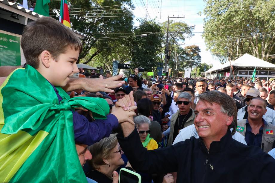 Santa Rosa - RS, 07/05/2022- Presidente da República Jair Bolsonaro, durante visita à 23ª Feira Nacional da Soja (FENASOJA).