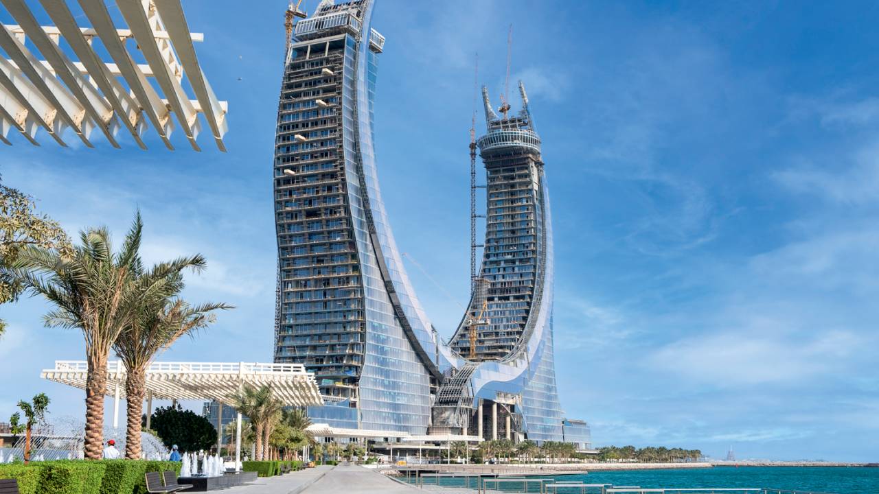 ARROJO - Katara Towers, na forma de cimitarras: apartamentos e hotel seis-estrelas -