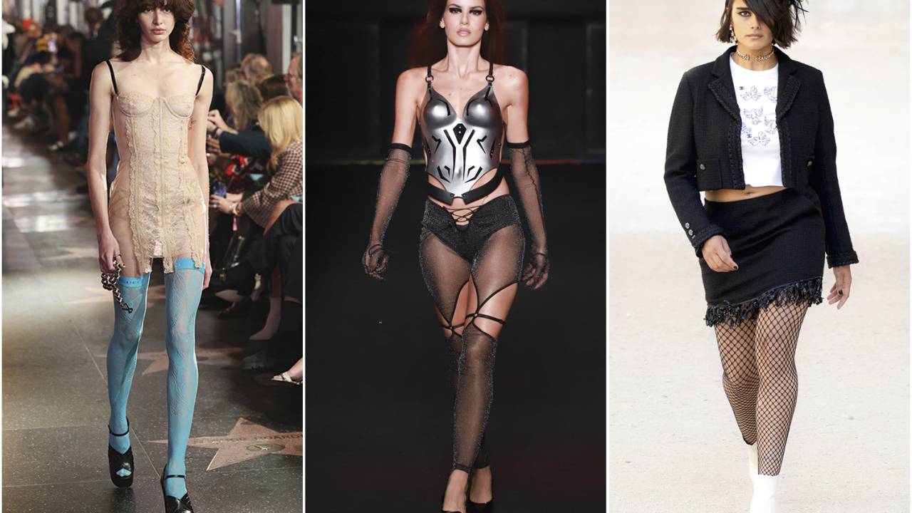 VARIEDADE - O azul da Lanvin, os recortes da Bold Strap e a arrastão da Chanel: estilos e impactos distintos no visual -