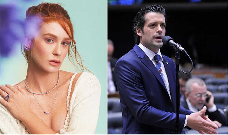 A atriz Marina Ruy Barbosa e o deputado Federal Guilherme Mussi (PP)
