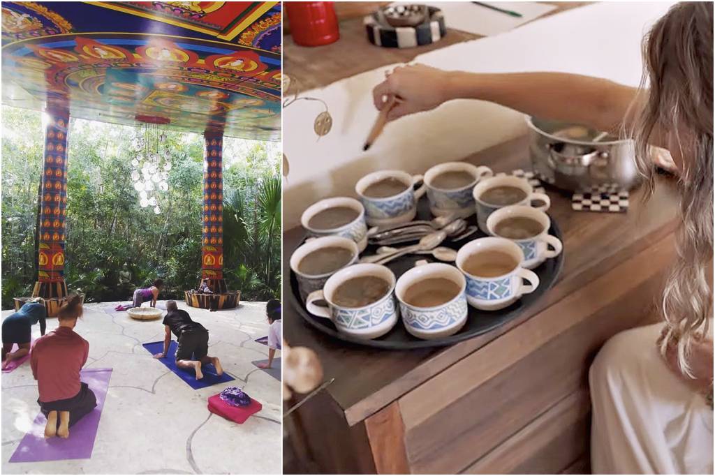 THE-BUENA-VIDA-MEXICO-CHA-2.png FEITO EM CASA - Os cogumelos do MycoMeditations, na Jamaica: cerimônias de até seis horas monitoradas por “facilitadores” e relaxamento à beira-mar (à esq.) -