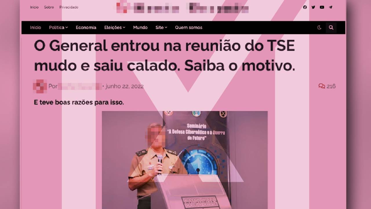 Site contém afirmações falsas sobre segurança das urnas eletrônicas